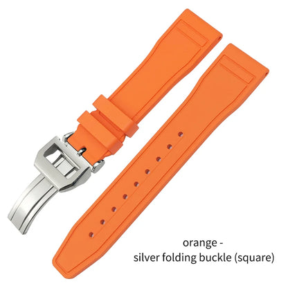 Cinturino per orologio in caucciù fluorurato naturale impermeabile di alta qualità per IWC Big Pilot's TOP GUN 20 mm 21 mm 22 mm FKM