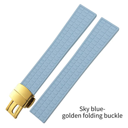 Cinturino per orologio in gomma fluorurata FKM morbida di alta qualità, 19 mm, cinturino di ricambio per Patek Philippe Aquanaut Luce 5067 5068 5072 PP, orologio da donna
