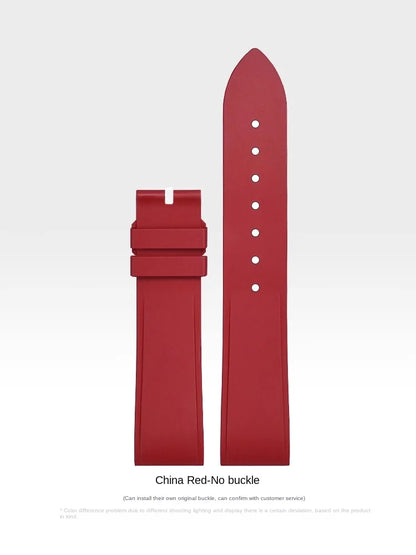 Premium Quality Cartier Dumont Replacement Watch Strap - Fluoroelastomer Rubber Quick Release Medium Large for Women