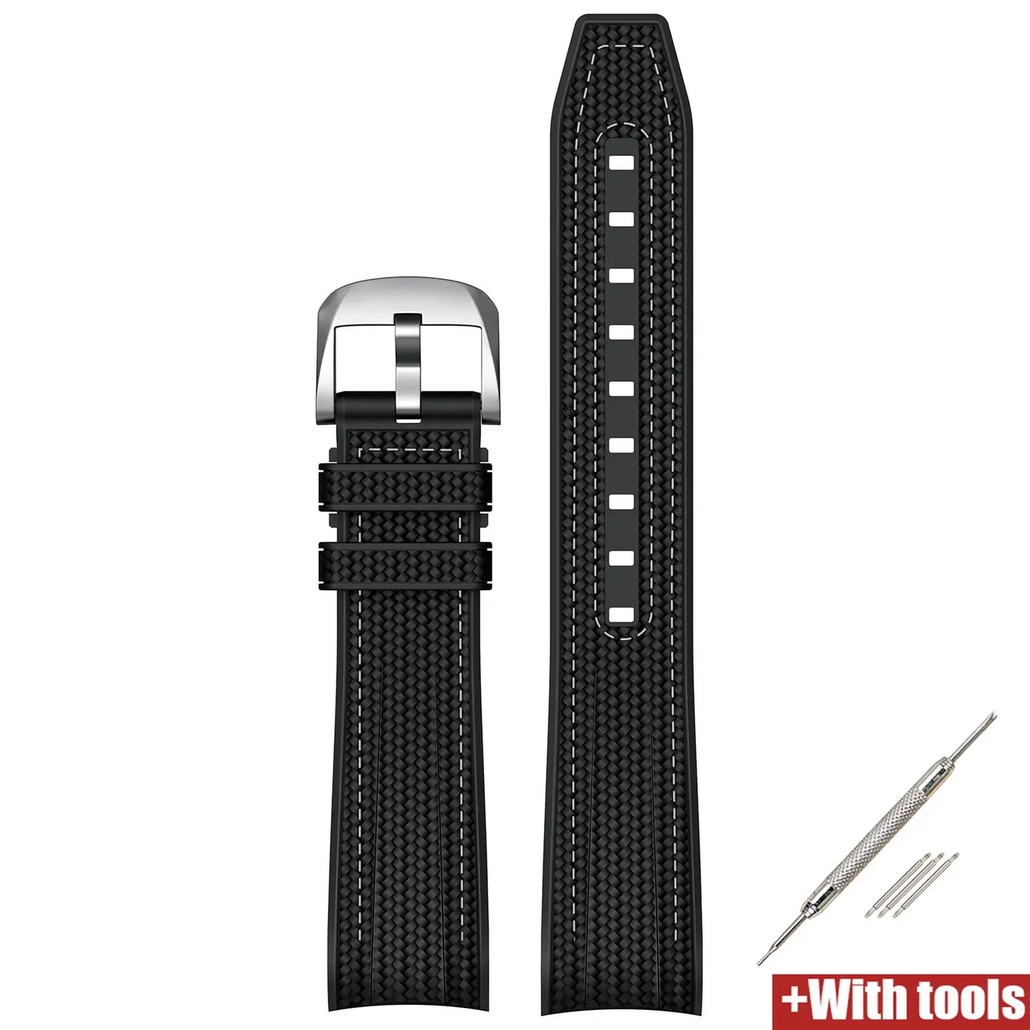 Per Swatch X Omega Joint MoonSwatch 20mm Cinturino a Sgancio Rapido Uomo Donna Estremità Curva Trama Silicone Gomma Cinturino Orologio Bracciale Strumento