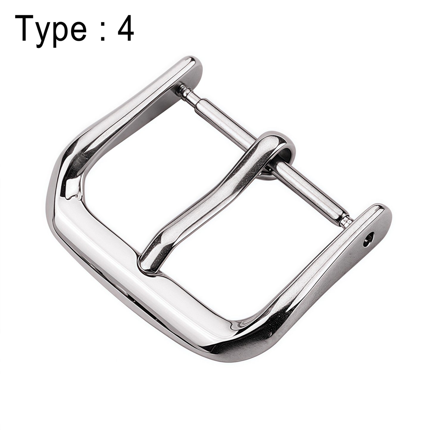 Stainless Steel Watch Buckle, Multiple Styles, 16 to 24mm, Silver Replacement Clasp for Men's Watch Straps