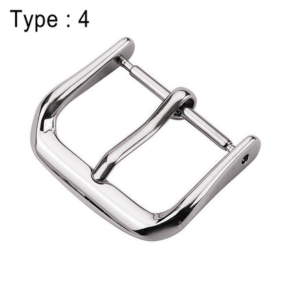 Boucle de montre en acier inoxydable, plusieurs Styles, 16 à 24mm, fermoir de remplacement en argent pour hommes, bracelets de montre