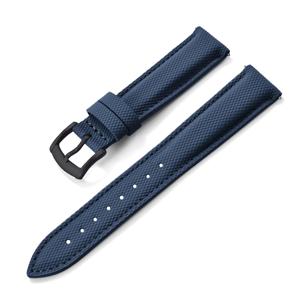 New Sailcloth Coated Sport Watch Strap 18/19/20/22mm Quick Release Waterproof Wristband for Huawei/Samsung Smartwatch Accessories