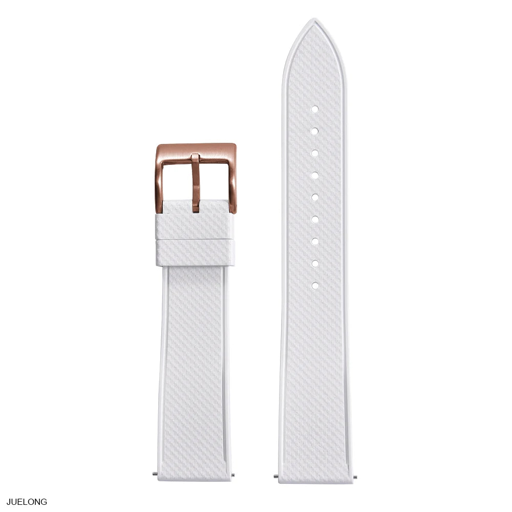 Bracelets de montre souples en caoutchouc de qualité supérieure FKM FPM 20mm 22mm bracelets de montre à dégagement rapide bracelet de plongée étanche Durable pour mosaïque