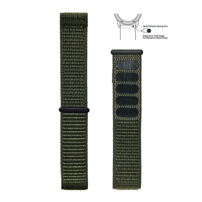 New Design Adjustable Quick Release Hook Buckle Watch Straps 20mm 22mm Bands for Comfortable Nylon Bracelet Elastic Nylon Watch Bands
