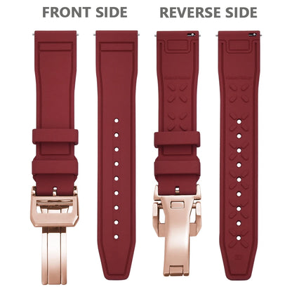 Bracelet en caoutchouc FKM 20mm 21mm 22mm pour montre IWC PILOT Portugal PORTOFINO, bracelet de plongée à libération rapide, montre connectée pour Huawei
