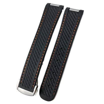Bracelet de montre en caoutchouc de Silicone, 19mm 20mm, pour Omega Seamaster AQUA TERRA AT150 Ultra léger 8900, boucle de déploiement Premium