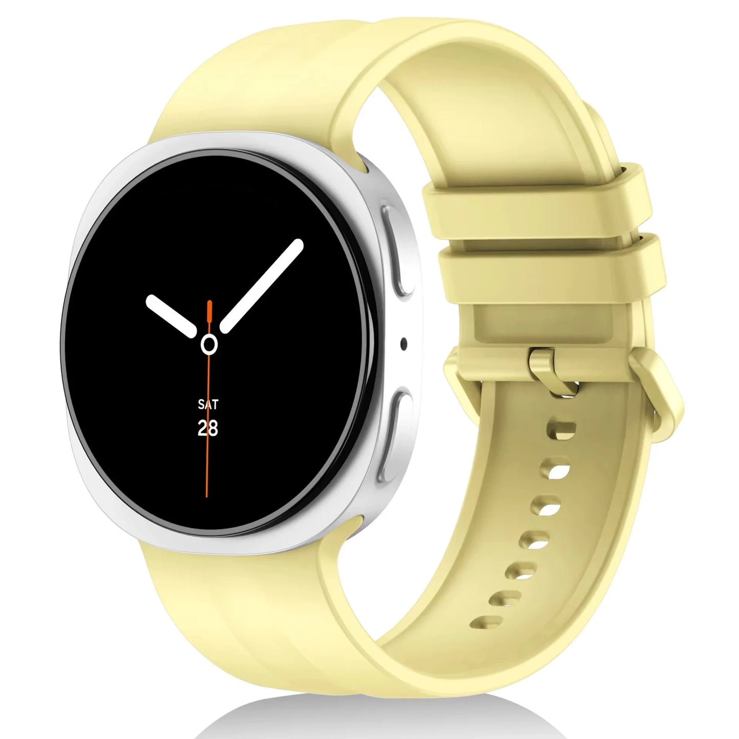 Original Silicone Strap for Samsung Galaxy Watch 9 8 44mm 40mm, Correa Band for Galaxy Watch 9 8 Classic 46mm, Accessories