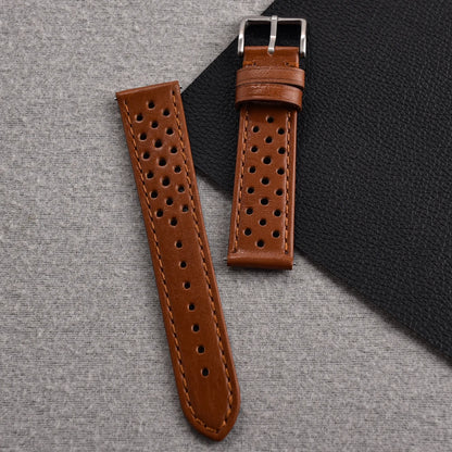 Bracelet en cuir respirant hommes femmes universel en peau de vache Bracelet de montre affaires Bracelet Sport Bracelet accessoires 18mm 20mm 22mm