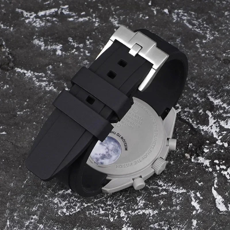 18 19 20 21mm 22mm cinturino in gomma per Rolex Submariner Sport Immersioni Braccialetto Orologio in Silicone per Citizen per Omega MoonSwatch per Seiko