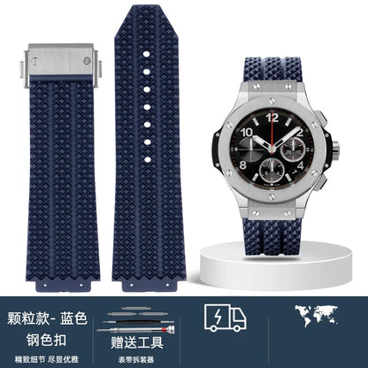 Cinturino per orologio da uomo in nylon e silicone, 20 mm, 22 mm, 24 mm, impermeabile e traspirante, in gomma, accessori