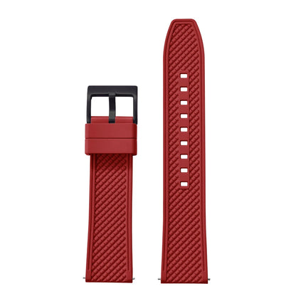 18mm 20mm 22mm 24mm haute qualité forme de balle FKM bracelet de montre en caoutchouc à dégagement rapide bracelet de plongée souple étanche pour HAISCH