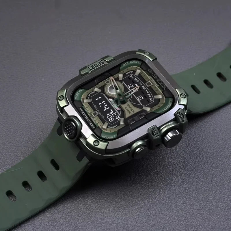 Custodia in lega di alluminio per Apple Watch Series 9 8 7 45 mm per iWatch 654SE 44 mm