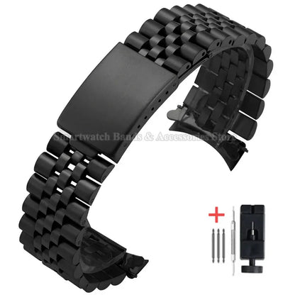 Bracelet de montre en métal à extrémité incurvée, 13/17/18/19/20/21/22mm, pour Rolex pour DATEJUST, Bracelet de luxe pour hommes jubilé