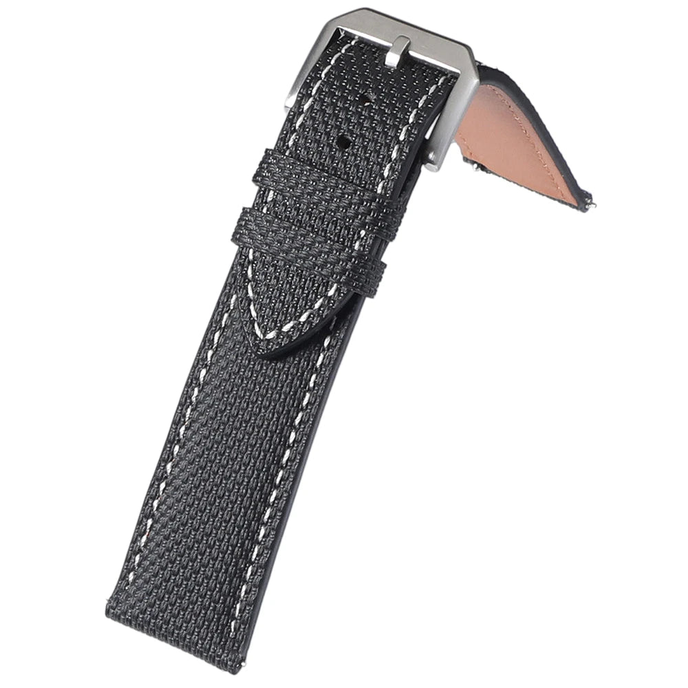 Bracelet de montre en toile de voile premium, motif toile de voile, bracelet de montre en caoutchouc 20mm 22mm, attache rapide, bracelet de sport