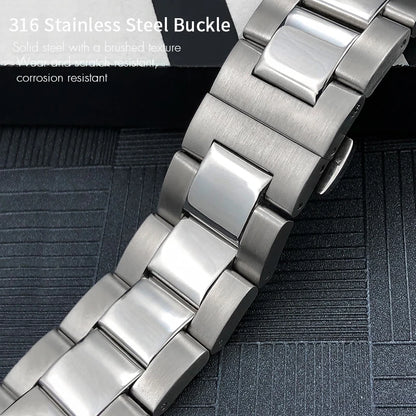 22mm Stainless Steel Curved End Watch Band for Men and Women, Watch Strap, Tissot 1853, V8 Series, T106.417, T106417, High Quality