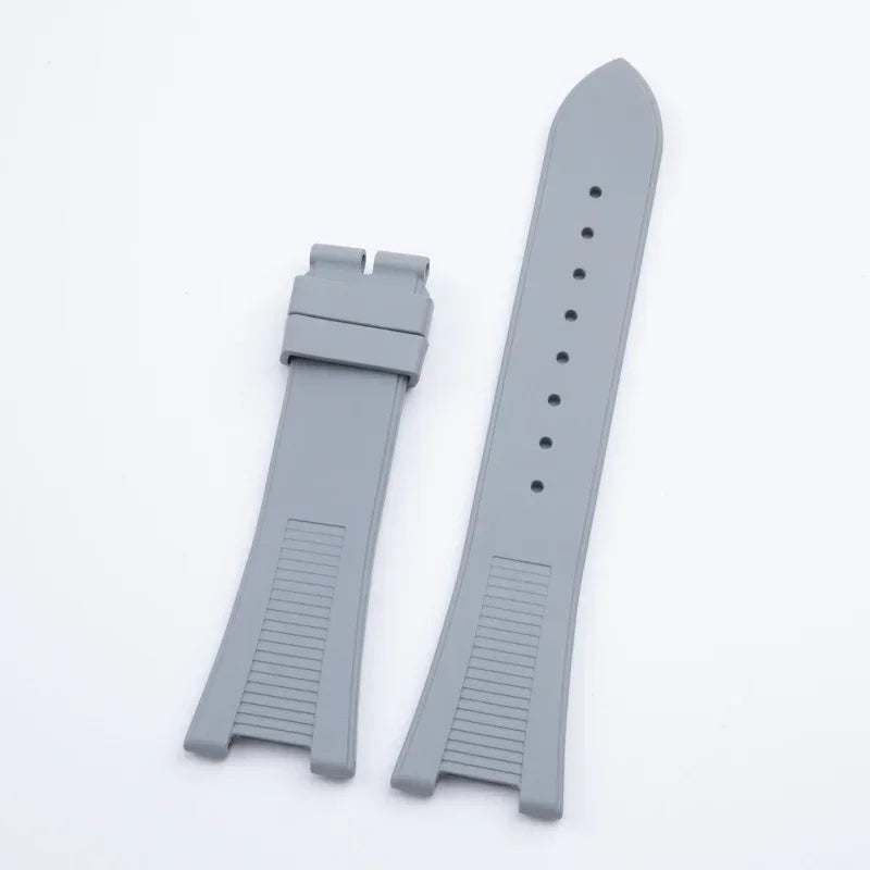 Maglia terminale 25x12,5 mm con accessori morbidi per cinturino in gomma fluorurata per braccialetto Patek Philippe per cinturino Nautilus 5711/5712/5980