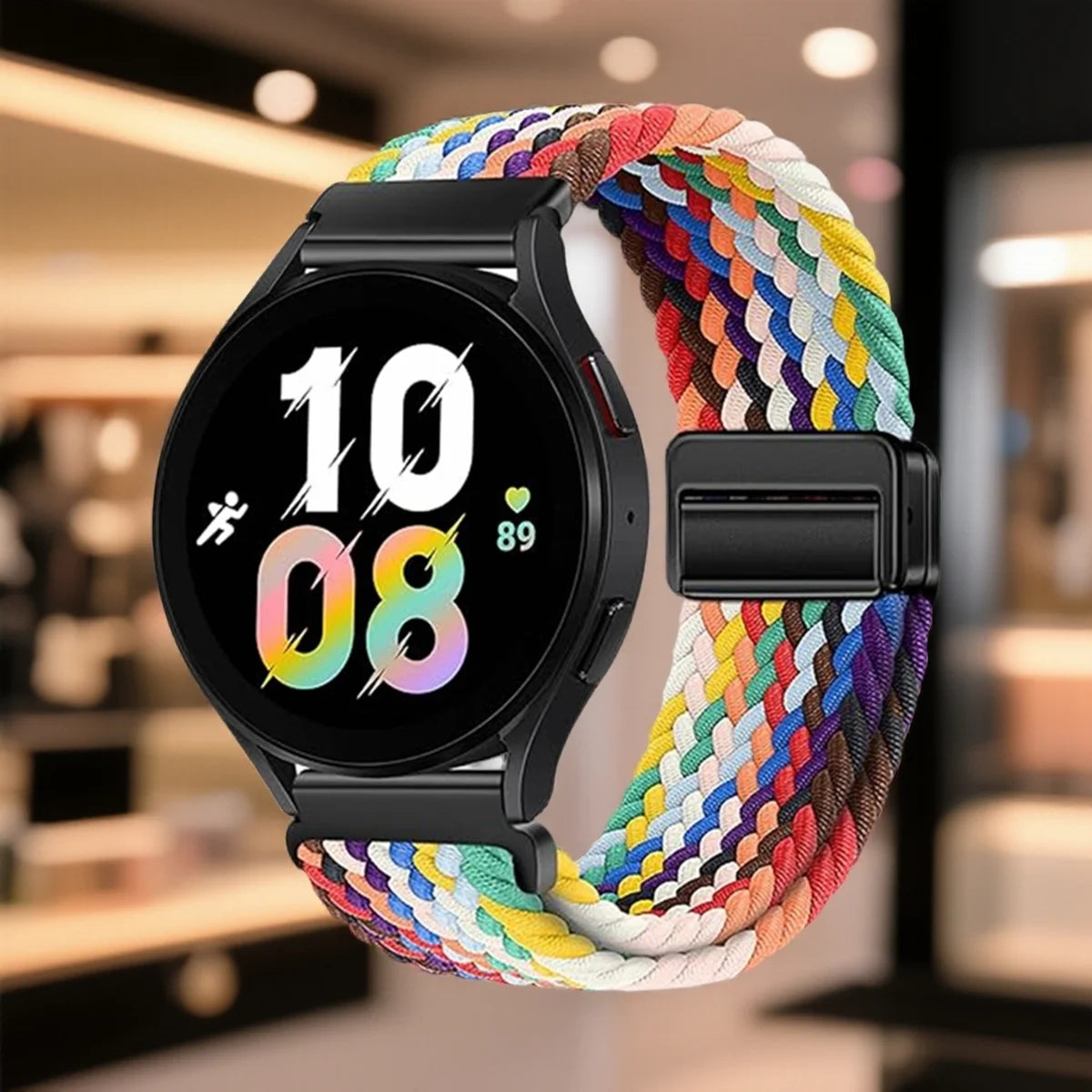 Cinturino elastico intrecciato da 18/20/22mm per Huawei Watch GT6 5 4 3, bracciale magnetico da donna e uomo per Garmin/Samsung