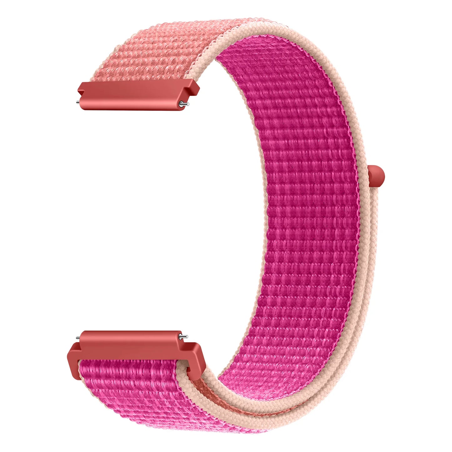 Bracelet à boucle en Nylon pour Amazfit Bip 6/5/GTS 4/3/2/2e/Mini/GTR 42mm/47mm/GTR 4/3 Pro Sport, 20mm/22mm, 2 bandes