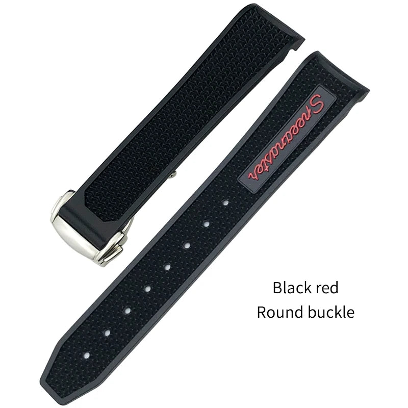 Uhrenarmband aus Naturkautschuk für Herren, Uhrenarmband für Omega Speedmaster Seam84300, weiches Silikon, Moonwatch S, 20 mm, 19 mm, 21 mm, 22 mm, 18 mm