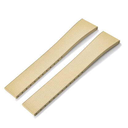 Delugs 20mm FKM Rubber CTS Watch Straps with Butterfly Buckle 4 Colors, Unique Texture, Quick Release for Brand Watches