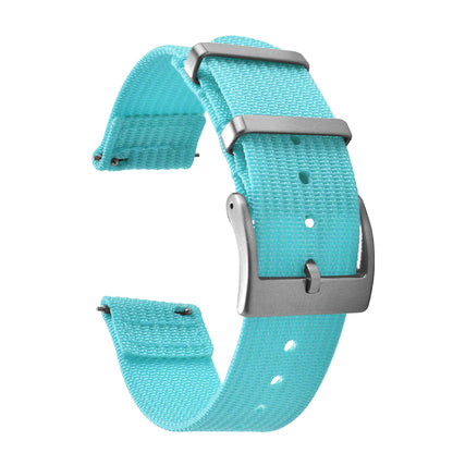 Bracelet de montre en nylon à dégagement rapide-bande durable à texture nervurée en deux pièces 18 mm 20 mm 22 mm pour montres militaires tactiques