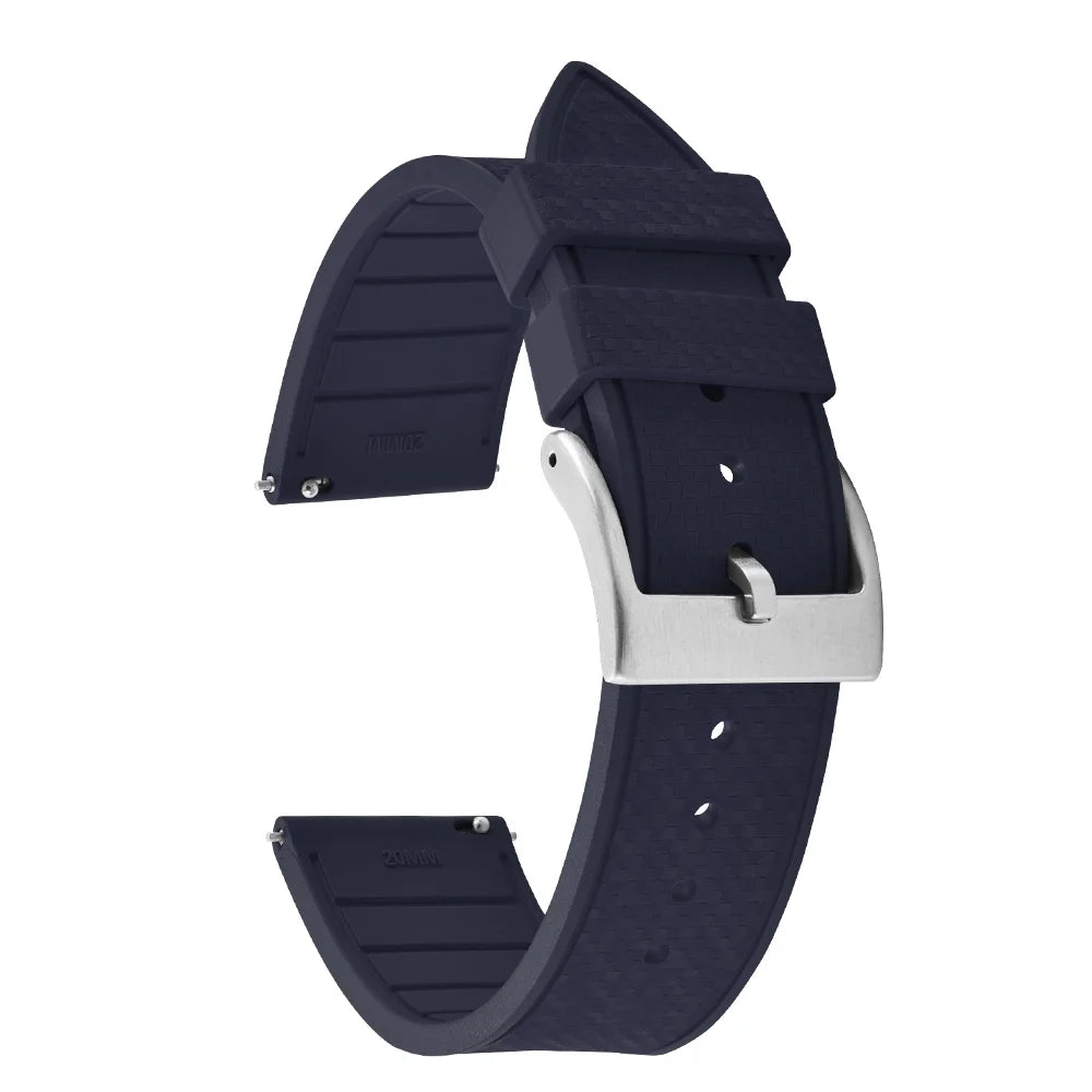 20MM 22MM supprime des bracelets de montre en caoutchouc fluoroélastomère/FKM mosaïque pour hommes femmes-bracelet de Sport étanche de remplacement à dégagement rapide