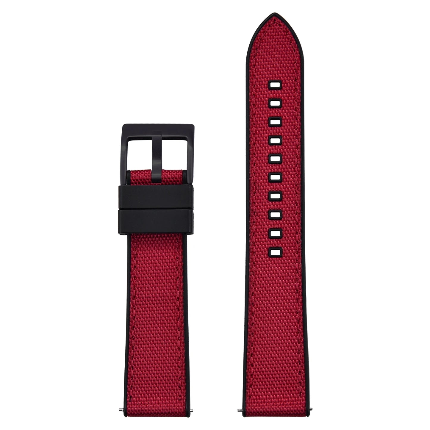 Bracelet de montre FKM en Nylon hybride de haute qualité 20mm 22mm bracelets de montre en caoutchouc fluoré en Nylon à dégagement rapide pour chaque marque montres de plongée