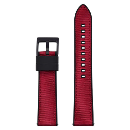 Bracelet de montre FKM en Nylon hybride de haute qualité 20mm 22mm bracelets de montre en caoutchouc fluoré en Nylon à dégagement rapide pour chaque marque montres de plongée