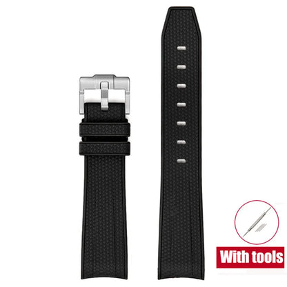 Diving Strap for Omega X Swatch, 20mm, MoonSwatch Joint, for Men and Women, Peripheral, Curved End, TPU Rubber Strap for Rolex, Watch Strap Tools