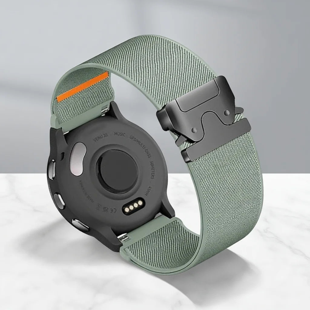 Cinturino in nylon per Garmin Forerunner 255 255S 265S 265, per smartwatch Garmin Vivoactive 4 4S Venu 2 3S