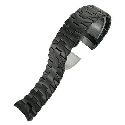 Bracelet de montre en acier inoxydable massif 316L, pour Panerai PAM441 111 382 PAM1314, Bracelet en acier pour hommes, boucle papillon, 24mm