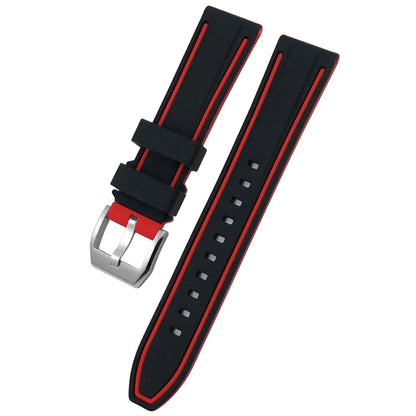 Bracelet de montre en silicone coloré pour IWC Omega Longines Tudor Breitling, bracelet de montre en caoutchouc souple, haute qualité, 19mm, 20mm, 21mm, 22mm