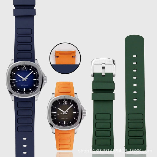 Cinturino per orologio in gomma impermeabile per Mido Multifort TV M049.526, 22mm, interfaccia curva M049, accessori per orologio in silicone