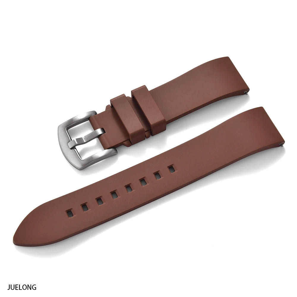 Premium fluoroelastomer rubber watch strap, FKM quick-release watch strap 18-19-20-21-22-23-24mm for every brand of dive watch