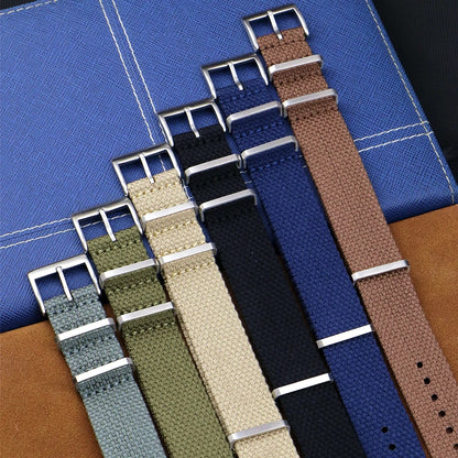 Bracelet de montre en mélange de coton tissé, matériau souple, gris, marron, bleu, bracelet de montre, accessoires de bracelet, nouveau, 20mm, 22mm