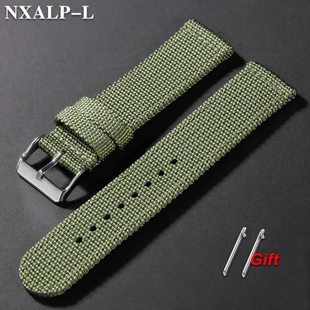18mm 20mm 22mm 24mm Nylon Sport Watch Strap, Quick Release Woven Bracelet for Men and Women, Universal Military Sport Band