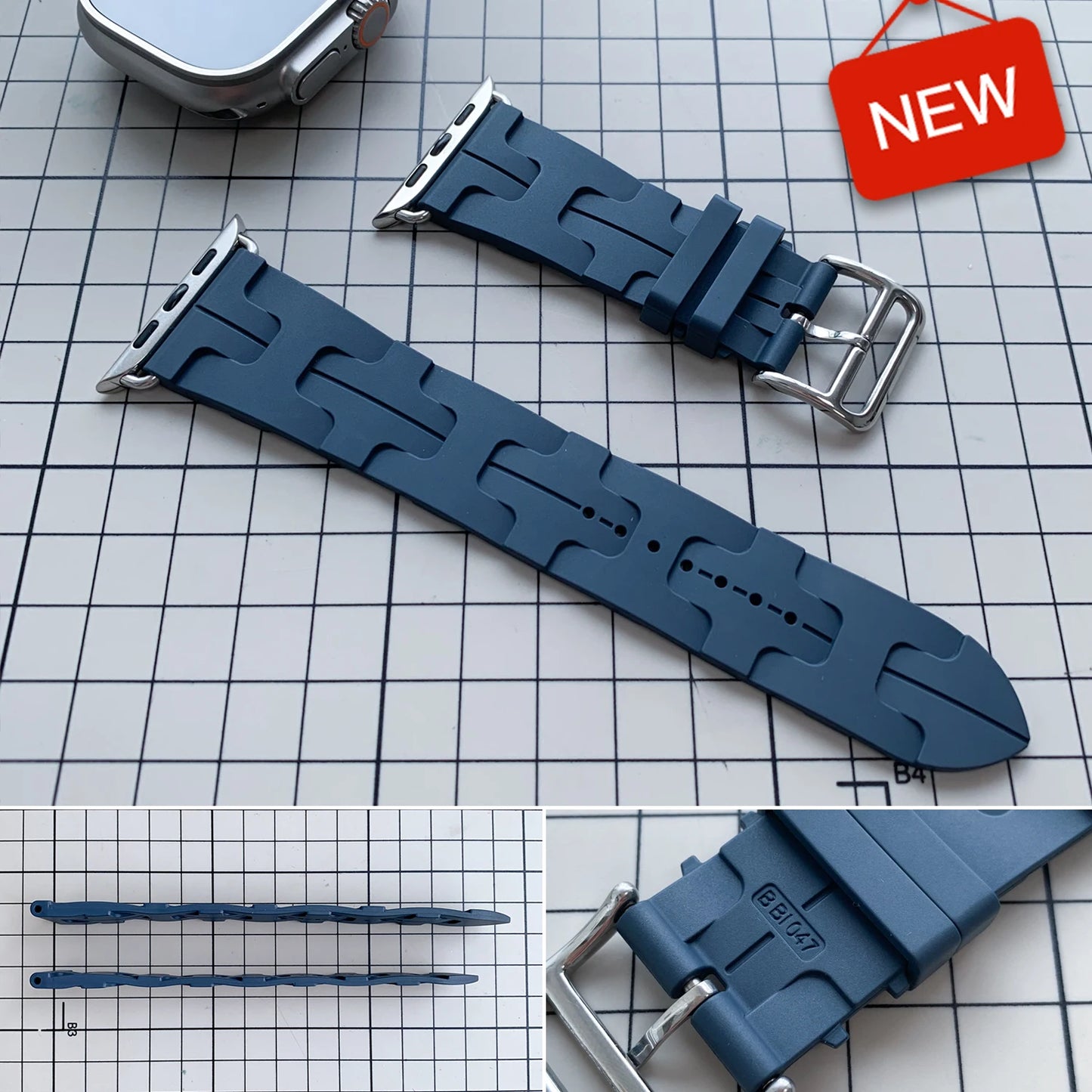 Cinturino Kilim a giro singolo per Iwatch Ultra3 2 Apple Watch Serie 11 10 9 8 7 6 5 Se 3 46mm 41mm 45mm 49mm, Blu Pastello