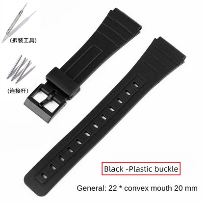 Per Casio Cinturino per orologio 20 mm uomo donna CA53/61 CA-53W CA-61W FT-100W W-520U W-720G w720 Sostituzione cinturino in silicone
