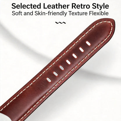 Correa de reloj de cuero de liberación rápida de 20 mm 22 mm, cuero auténtico Crazy Horse aceitado y encerado, estilo vintage, producto estrella, correa de repuesto retro para ropa de trabajo