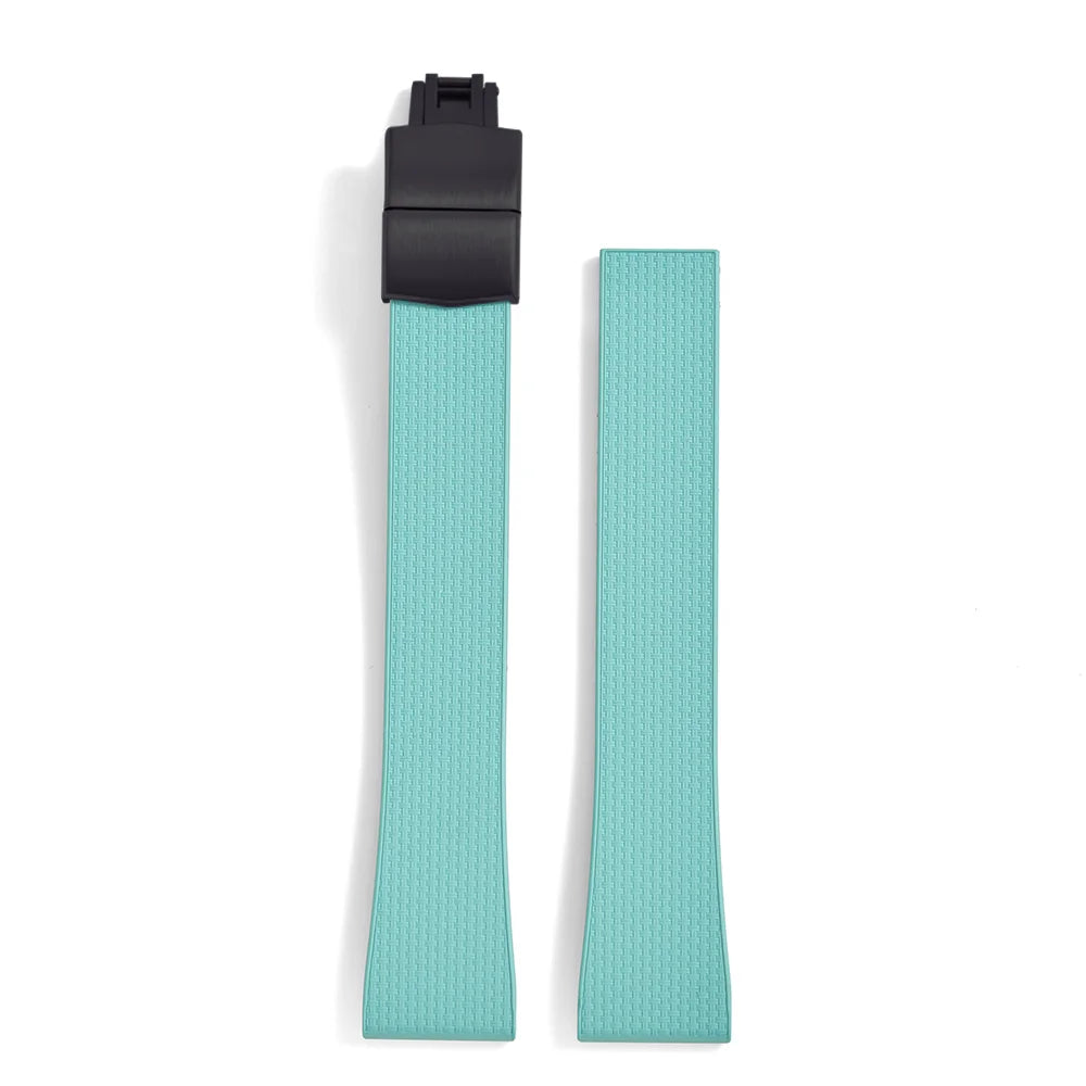 Original Stripess CTS FKM 20mm rubber watch strap for d-elug FKM CTS quick release watch strap silver butterfly buckle cut to size