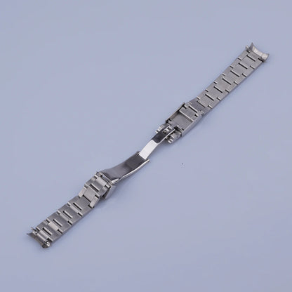 Rolamy 19 mm 20 mm 316 acciaio inossidabile argento Oyster Bracciale maglie piene cinturino orologio di ricambio per Datejust