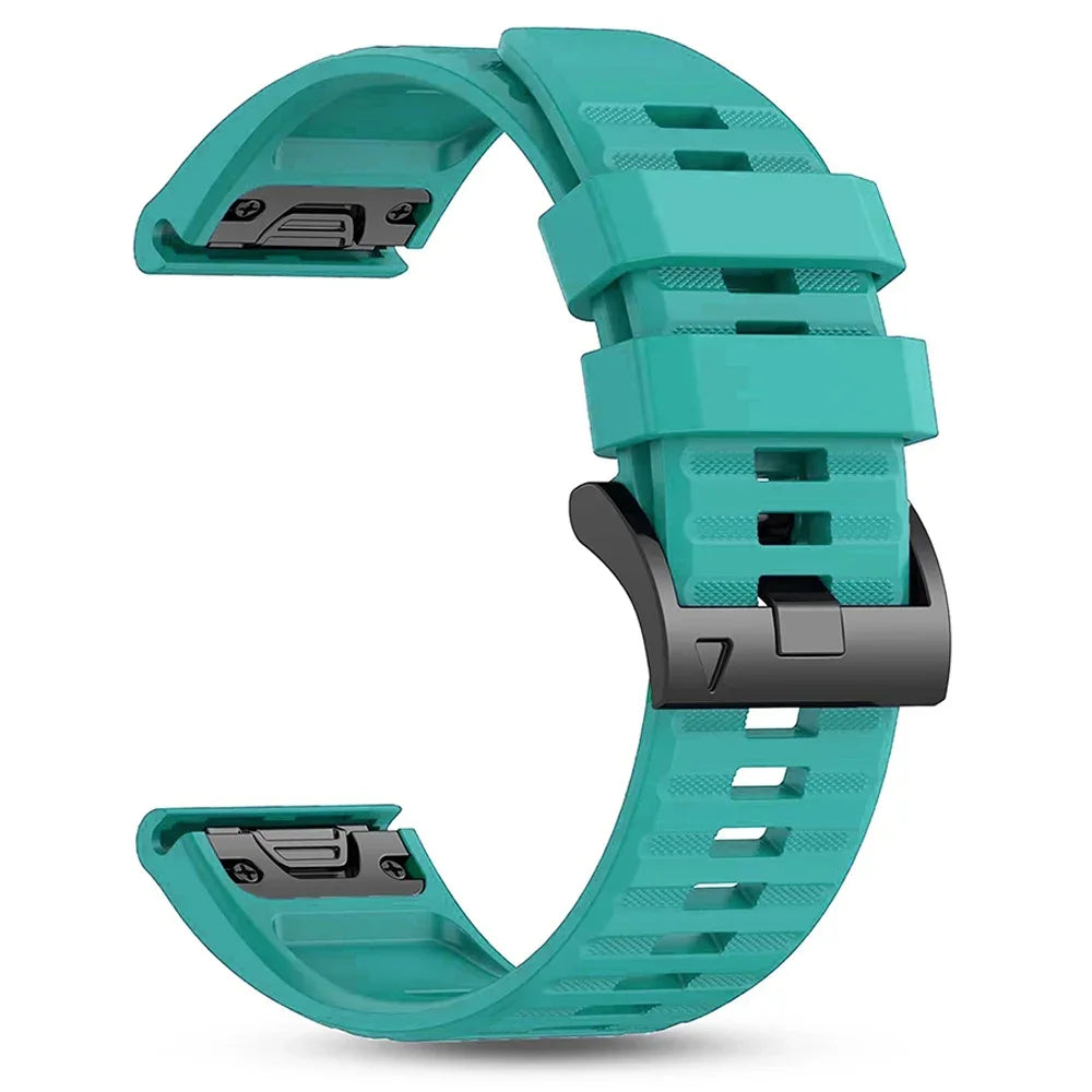 Cinturino in silicone da 22/26 mm per Garmin Fenix 5 5X Plus 6x 7 7X Pro Quatix 8 Fenix 8 Pro 47 mm 51 mm Epix QuickFit, cinturino sportivo da esterno
