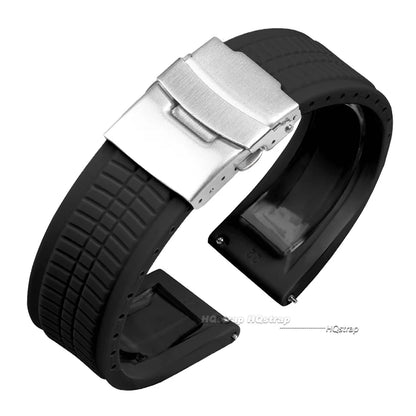 Bracelets de montre en Silicone à dégagement rapide, 20mm 22mm 24mm, pour Samsung, Seiko hommes, bandes de Sport en caoutchouc, Bracelet universel