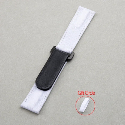 Accesorios universales, correa de reloj de tela de nailon y cuero de 22 mm, para correa Rolex, para Huawei, Tudor, Seiko, Tissot, Breitling