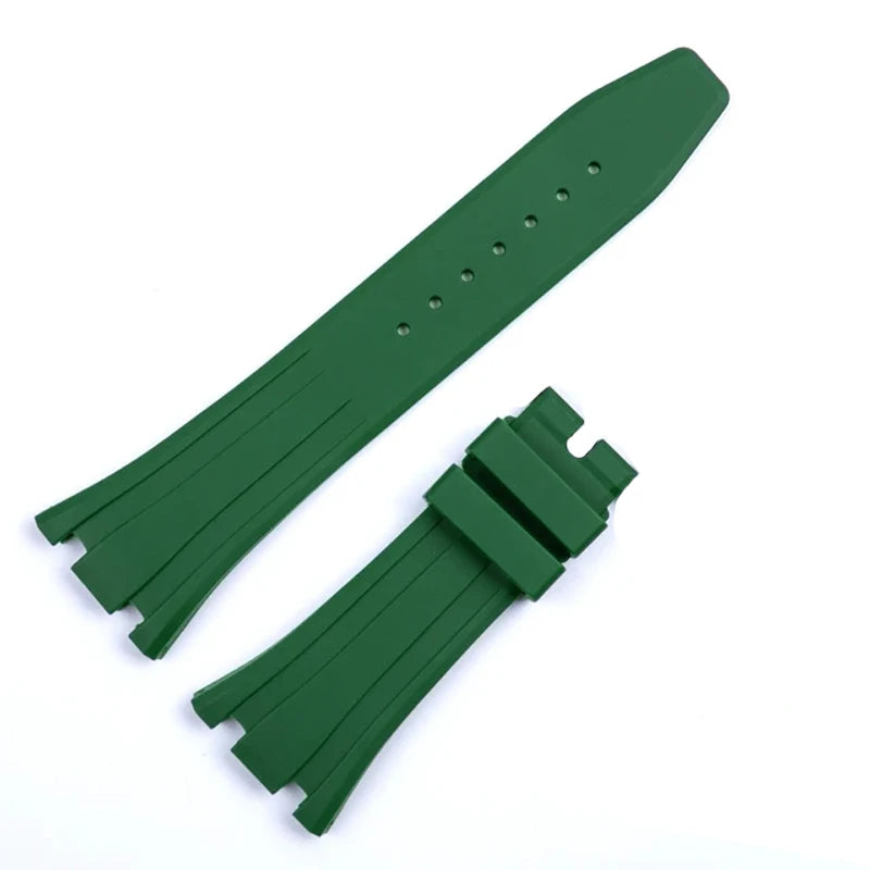 Bracelet en caoutchouc 26mm 27mm pour Bracelet de remplacement étanche AP Royal Oak pour Bracelet de montre en Silicone souple GA2100 GA-2110 avec goupille de liaison
