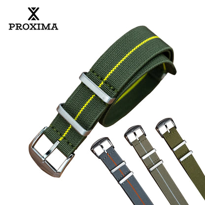 Proxima-Bracelet de montre en tissu élastique de 20mm, accessoires pour pilote militaire