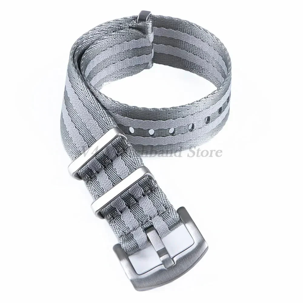 18mm 20mm 22mm Soft Nylon Strap Military Watchband for Samsung Galaxy Nylon Strap for Omega Seamaster 007