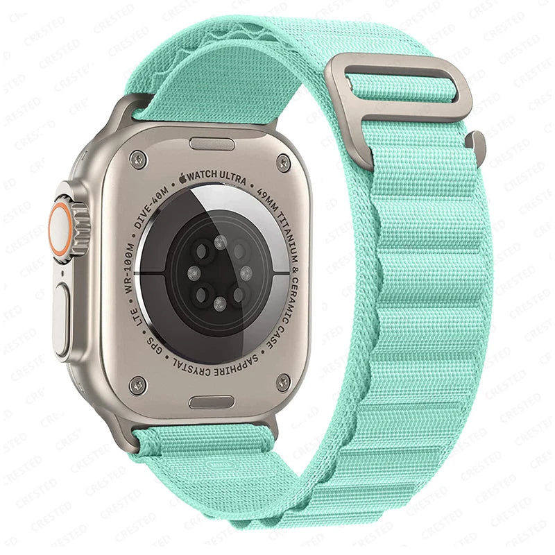 Bracelet à boucle alpine pour Apple watch Ultra 3 2 bandes 49mm 45mm 44mm 40mm 41mm 46mm 42mm Bracelet iWatch série 11 10 SE 9 8 7 6 5 4