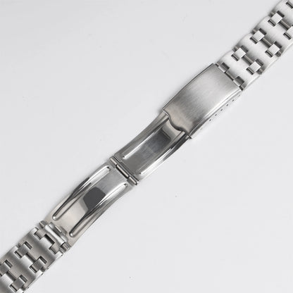 Cinturino per orologio vintage in acciaio inossidabile spazzolato color argento 19*21mm, bracciale in metallo per SEIKO Bell Matic 4006-6002